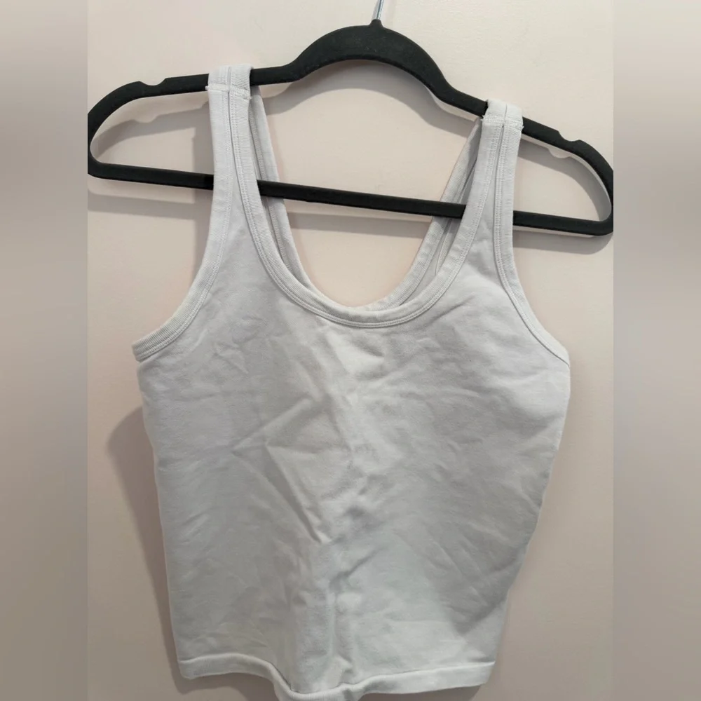 Alo Yoga Seamless Chosen Tank, White - Picture 1 of 3